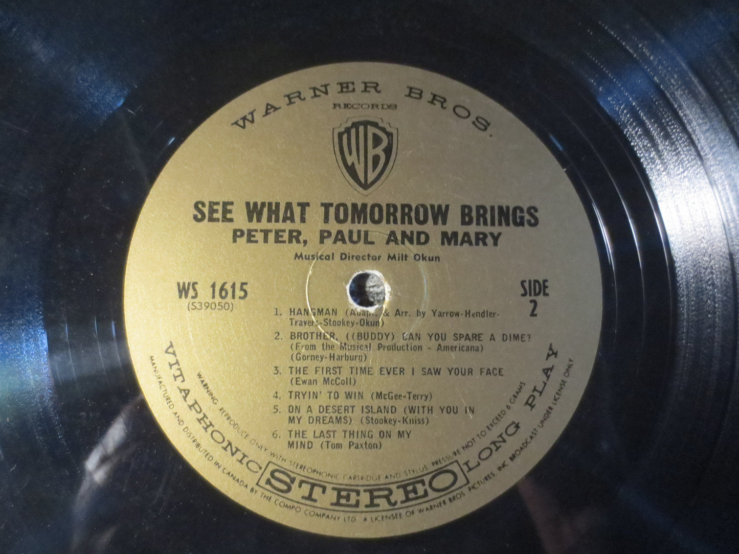 PETER PAUL and MARY, See What Tomorrow Brings, Folk Records, Vintage Vinyl, Records, Vinyl, Vinyl Records, 1965 Records