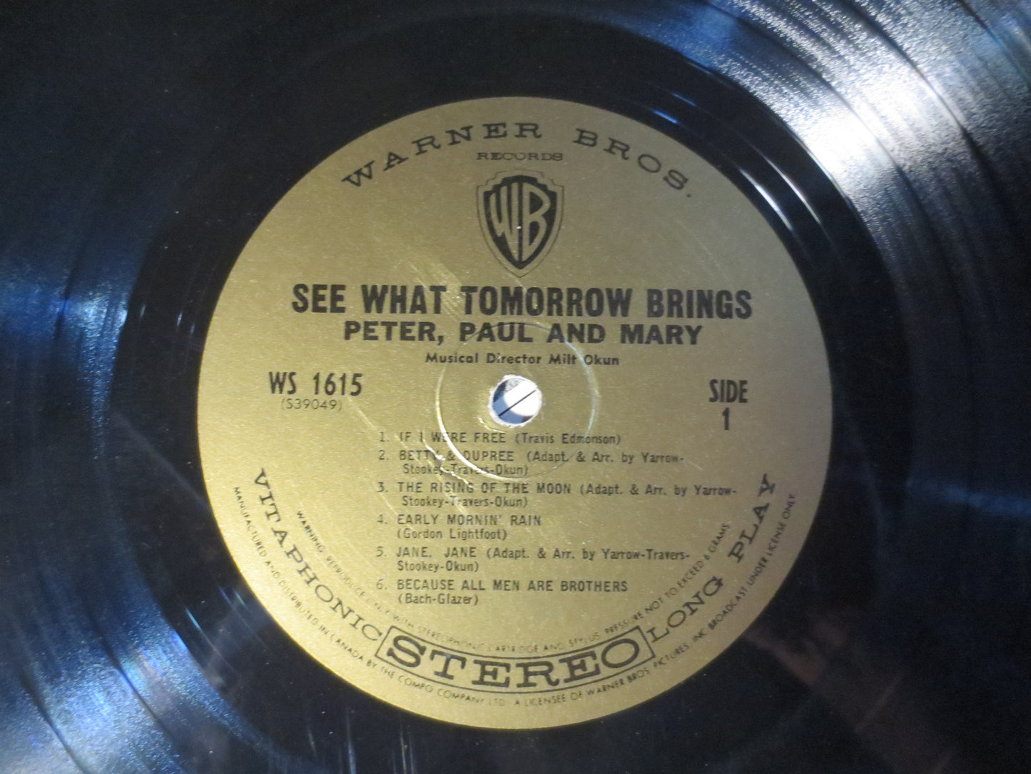 PETER PAUL and MARY, See What Tomorrow Brings, Folk Records, Vintage Vinyl, Records, Vinyl, Vinyl Records, 1965 Records