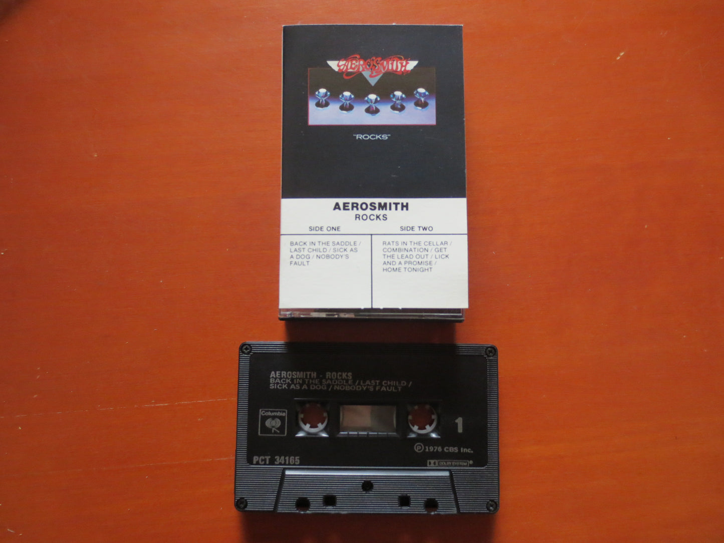 AEROSMITH Tape, ROCKS, AEROSMITH Album, Aerosmith Music, Aerosmith Song, Tape Cassette, Rock Cassette, 1976 Cassette