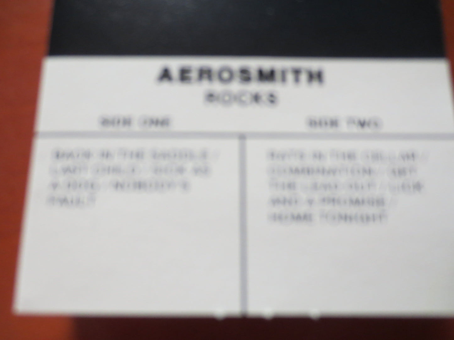 AEROSMITH Tape, ROCKS, AEROSMITH Album, Aerosmith Music, Aerosmith Song, Tape Cassette, Rock Cassette, 1976 Cassette