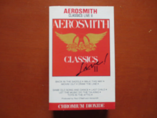 AEROSMITH Tape, CLASSICS Live 2 Tape, Aerosmith Album, Aerosmith Music, Aerosmith Lp, Tape Cassette, Cassette, 1987 Cassette