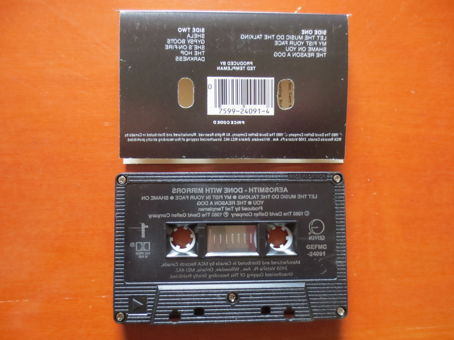 AEROSMITH Tape, Done With MIRRORS, AEROSMITH Album, Aerosmith Music, Aerosmith Song, Tape Cassette, Cassette, 1982 Cassette