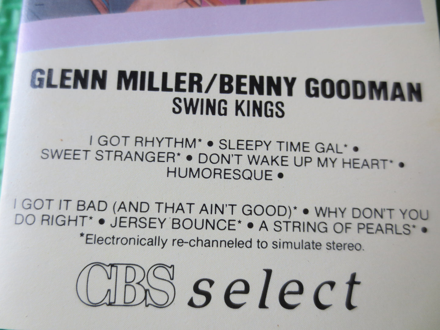 GLENN MILLER, SWING Kings, Glenn Miller Tape, Glenn Miller Cassette, Jazz Cassette, Jazz Tapes, Cassette, 1985 Cassette