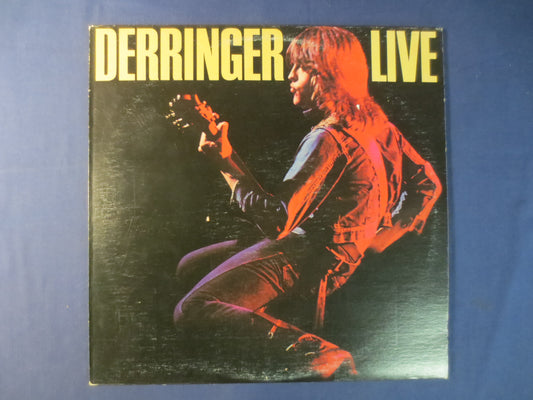 RICK DERRINGER, Derringer LIVE, Rock Records, Vintage Vinyl, Records, Vinyl Records, Vinyl, Record Vinyl, 1977 Records