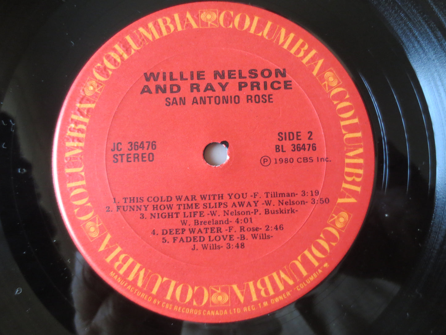 WILLIE NELSON, RAY Price, San Antonio Rose, Willie Nelson Record, Country Records, Willie Nelson Album, Vinyl, 1980 Records