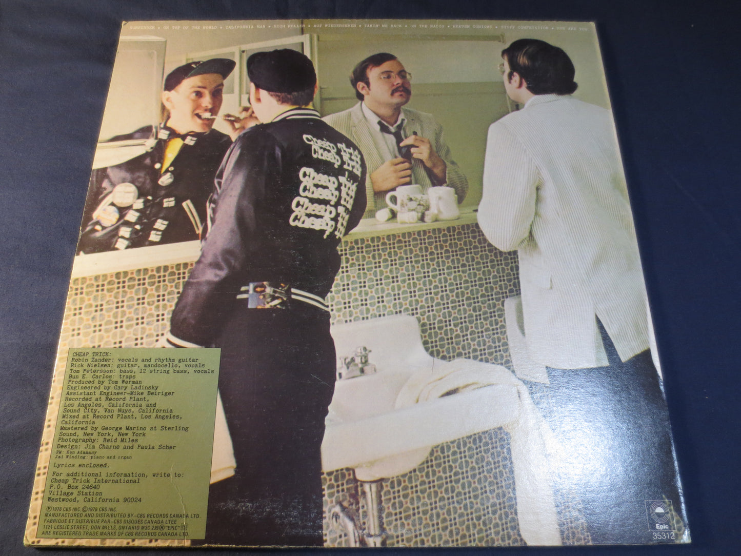 CHEAP TRICK, Heaven Tonight, Cheap Trick Lp, Cheap Trick Record, Vinyl Record, Cheap Trick Album, Rock Lp, Lp, 1978 Records