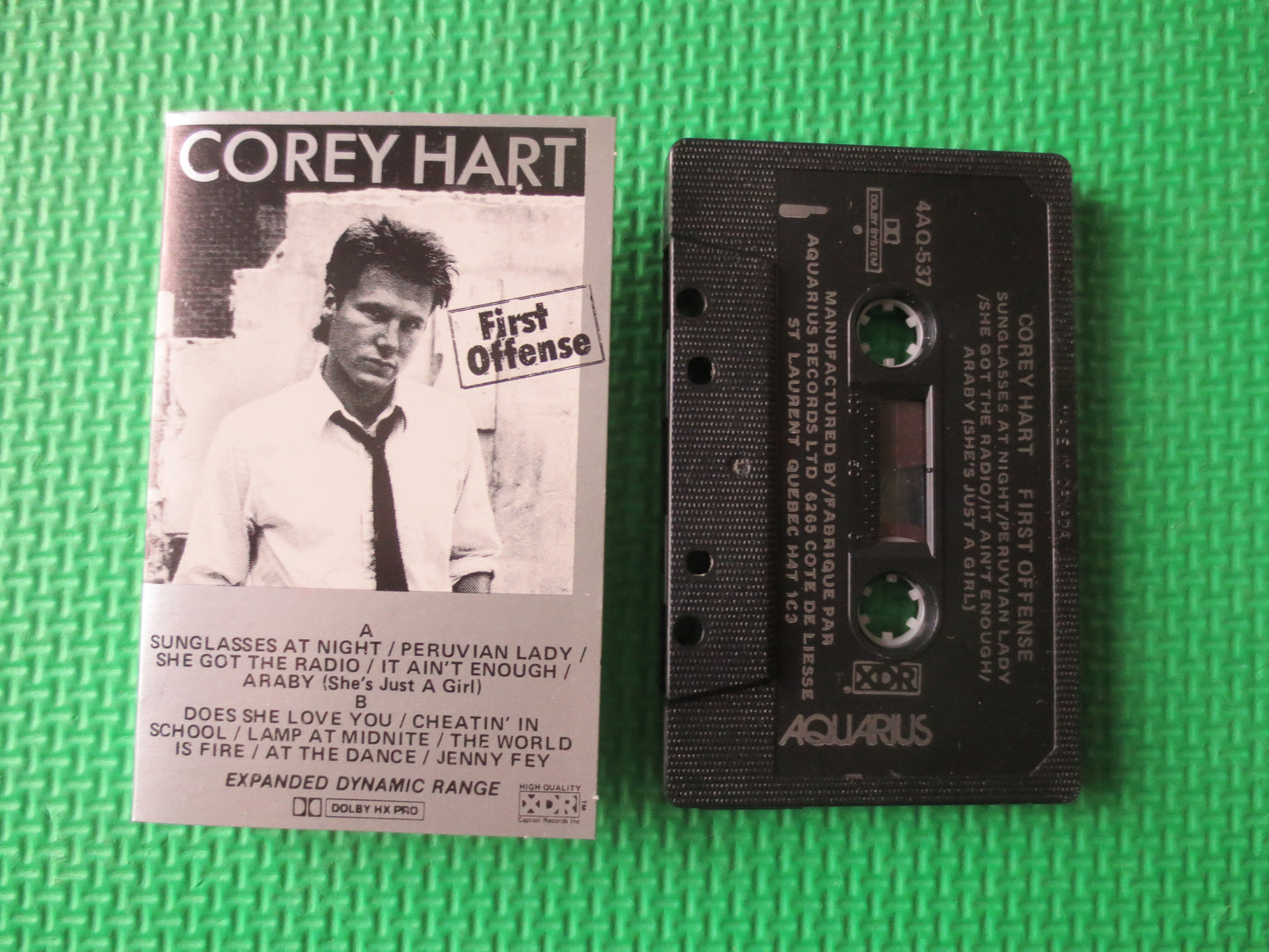 COREY HART, FIRST Offense, Corey Hart Cassette, Corey Hart Tapes, Rock Cassettes, Rock Tapes, Cassettes, 1983 Cassette