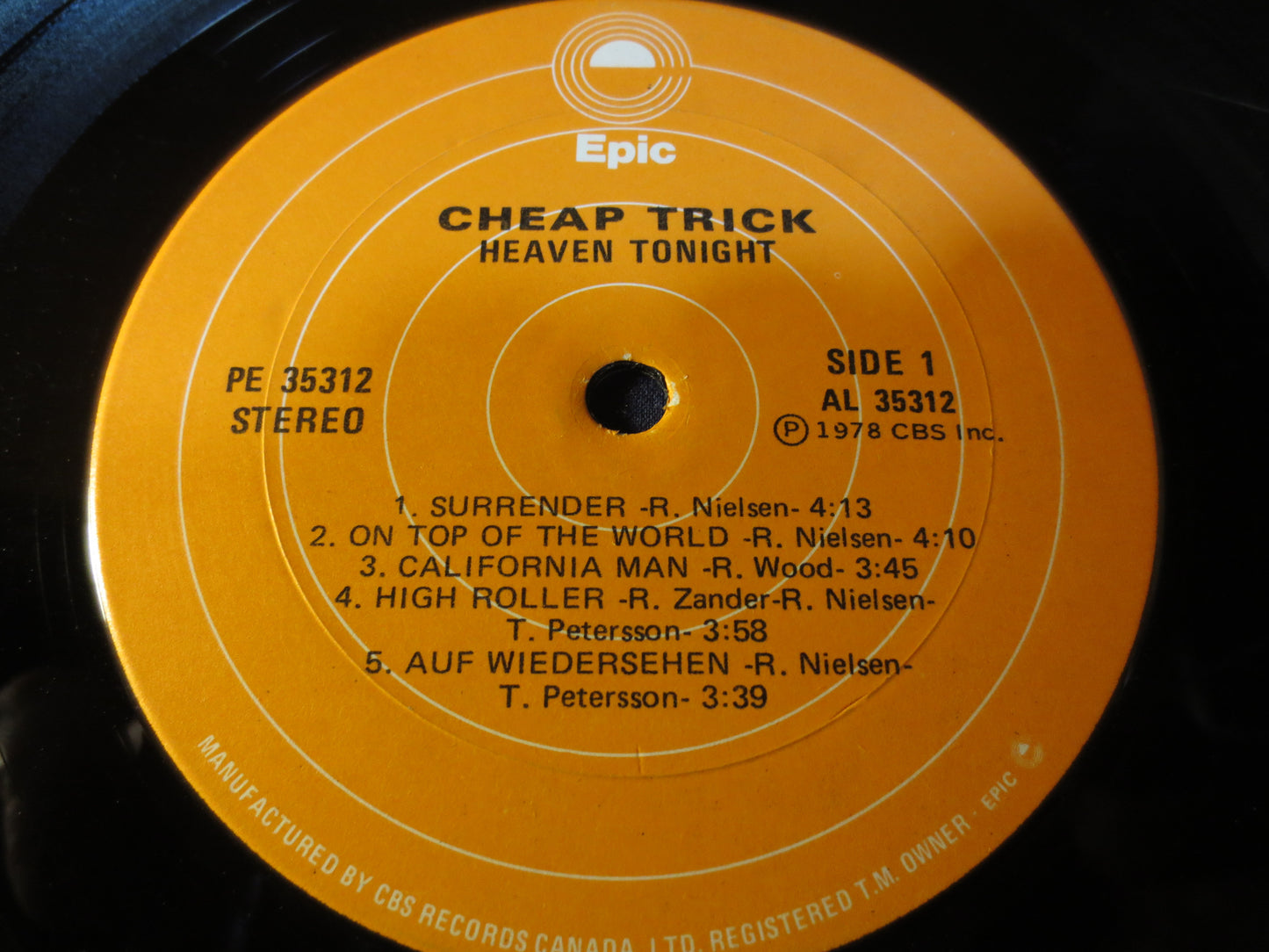 CHEAP TRICK, Heaven Tonight, Cheap Trick Lp, Cheap Trick Record, Vinyl Record, Cheap Trick Album, Rock Lp, Lp, 1978 Records