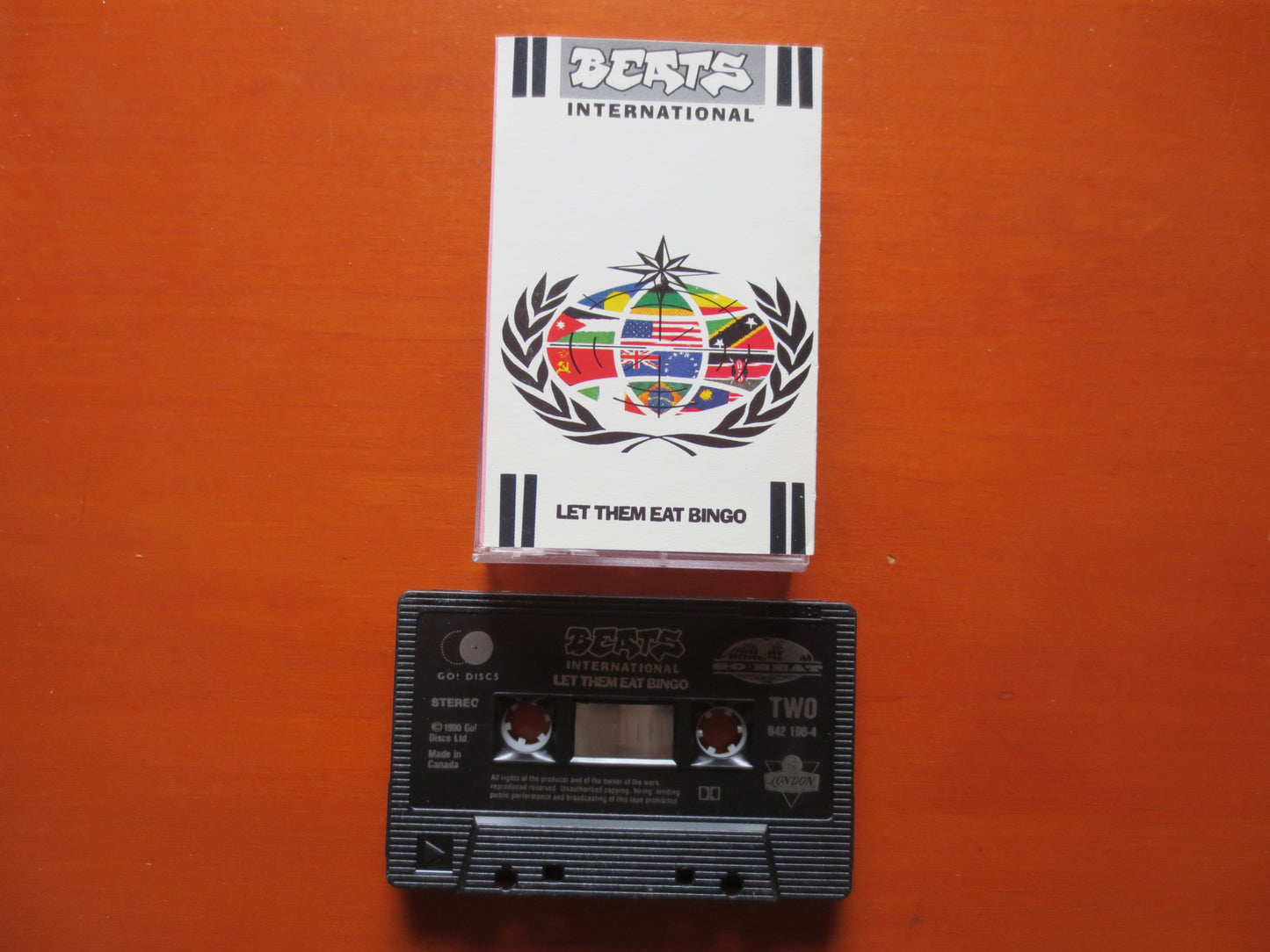 BEATS INTERNATIONAL, Eat BINGO Tape, Rap Album, Rap Music, Pop Song, Pop Cassette, Tape Cassette, Cassette, 1990 Cassette