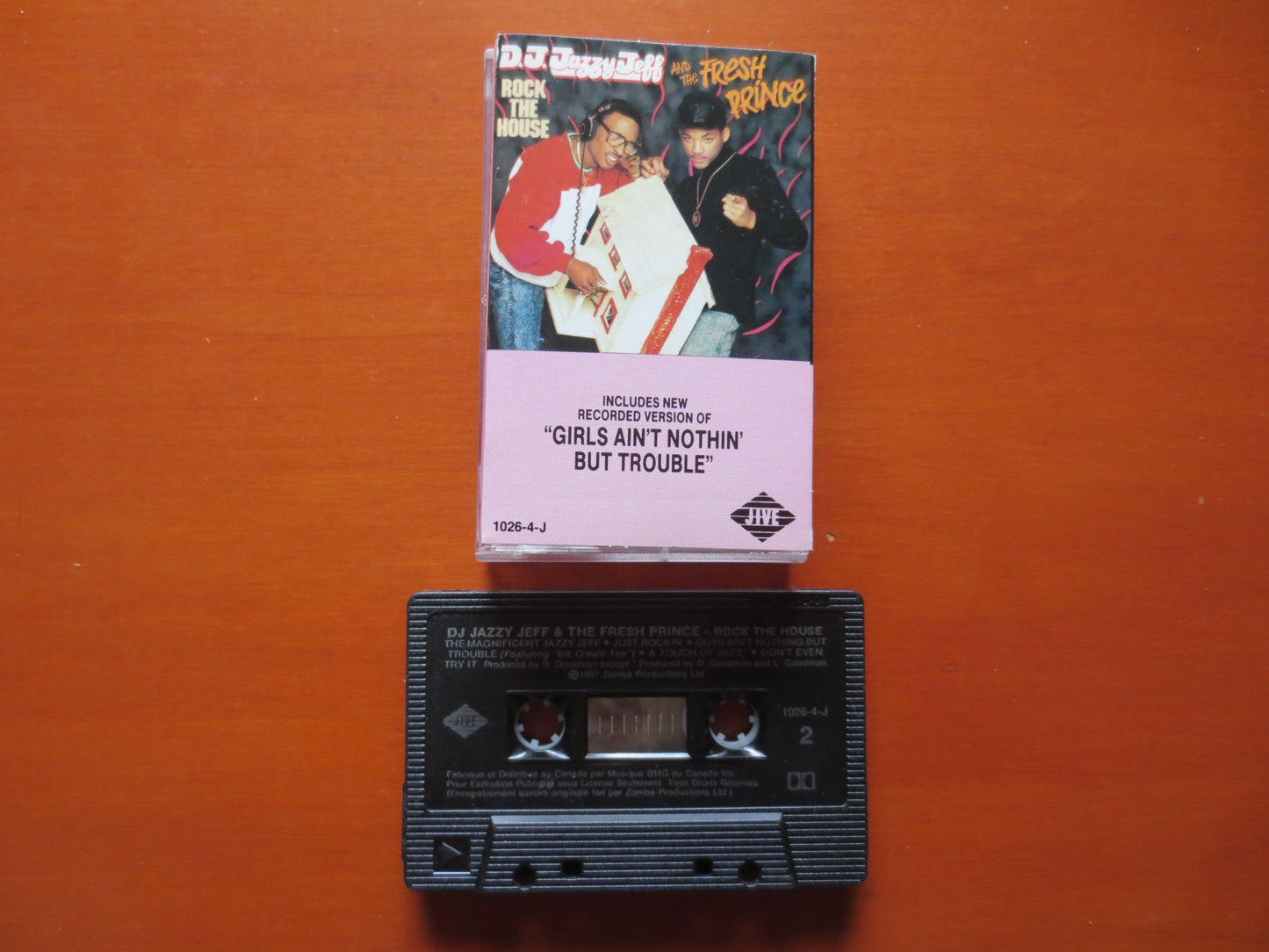 JAZZY JEFF Tape, Rock the House Tape, FRESH Prince Album, Jazzy Jeff Music, Tape Cassette, Rap Cassette, 1987 Cassette