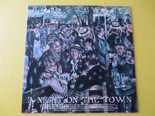 ROD STEWART, A NIGHT On The Town, Rod Stewart Record, Rod Stewart Album, Rod Stewart Lp,  Pop Records, Vinyl, 1976 Records