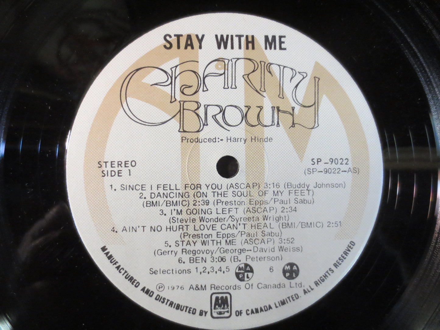 CHARITY BROWN, STAY With Me, Charity Brown Record, Charity Brown Album, Charity Brown Lp, Pop Record, Vinyl Lp, 1976 Records