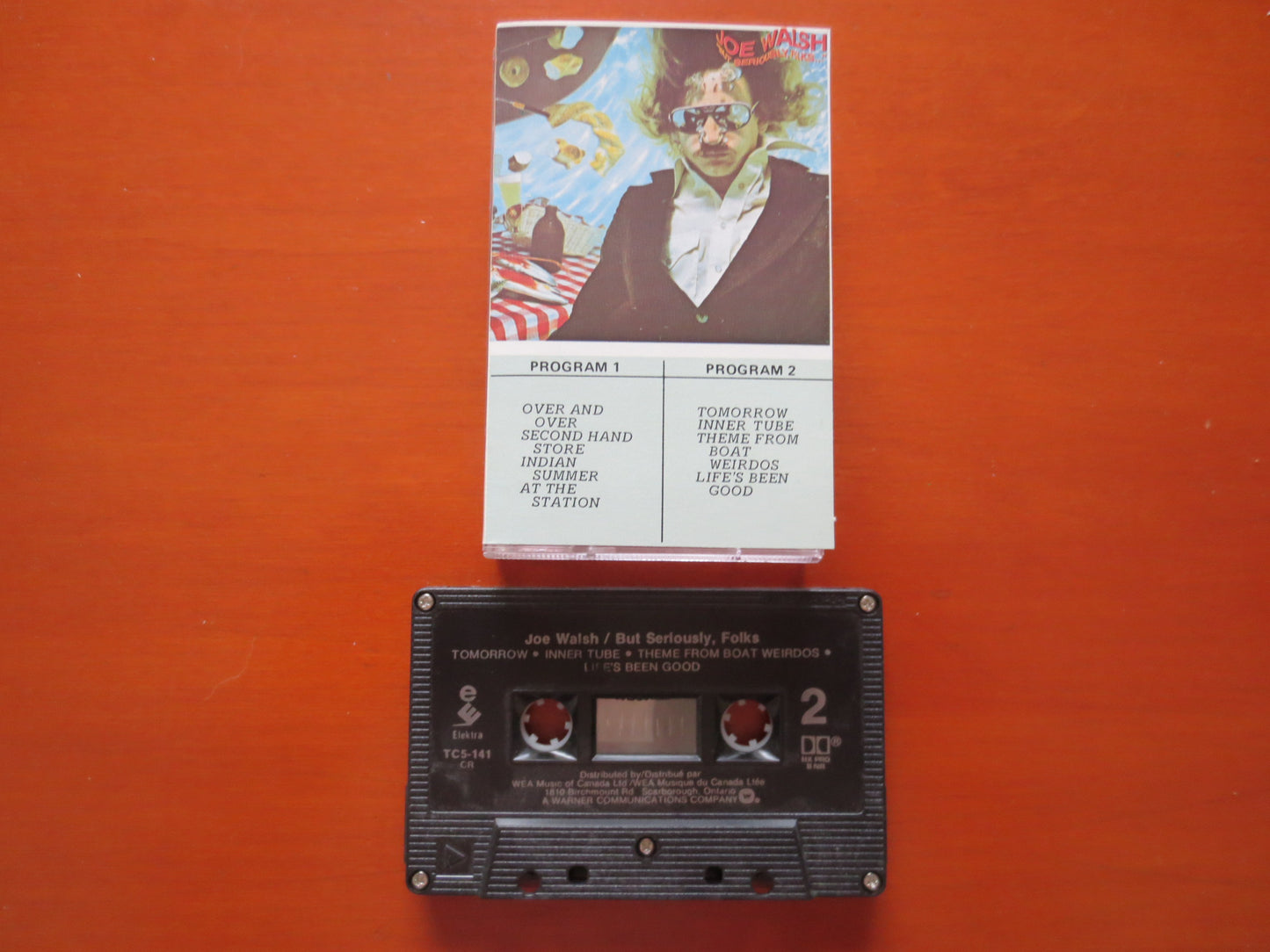 JOE WALSH Tape, SERIOUSLY Folks, Joe Walsh Album, Joe Walsh Music, Joe Walsh Song, Tape Cassette, Cassette, 1978 Cassette