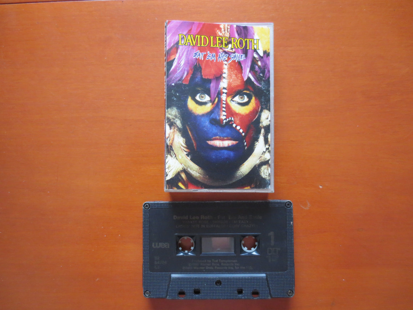 DAVID Lee ROTH Tape, Eat 'Em and SMILE, Rock Album, Joe Jackson Music, Rock Song, Tape Cassette, Cassette, 1986 Cassette