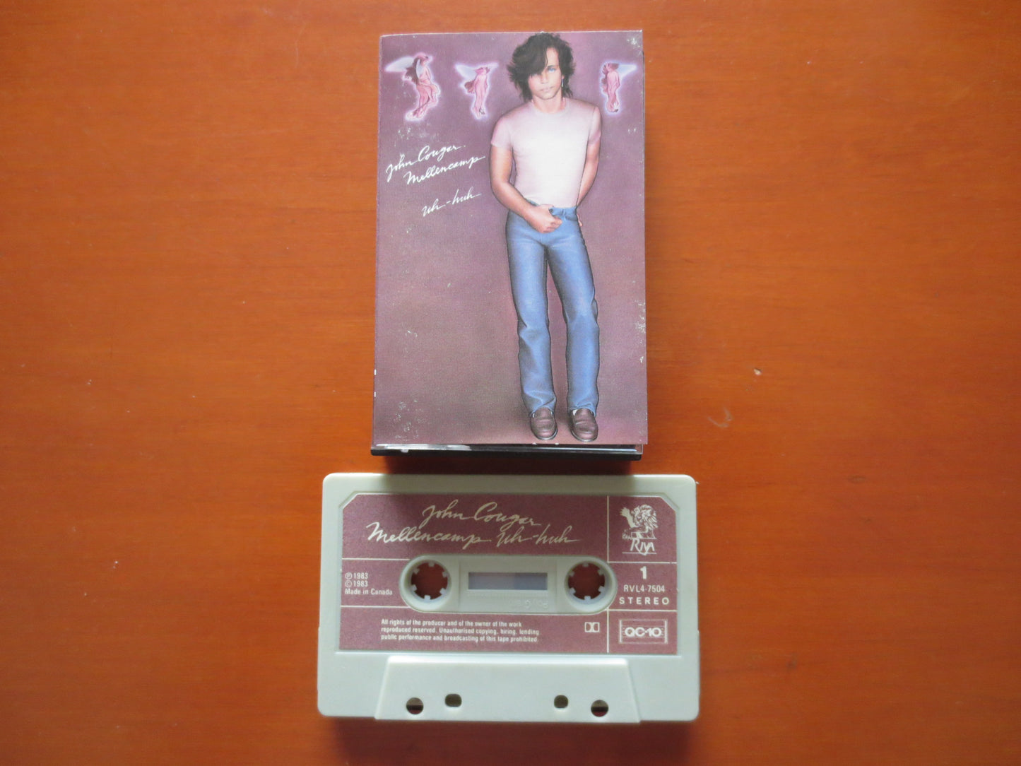 JOHN COUGAR Tape, Uh-Huh Tape, John Cougar Album, John Cougar Music, Tape Cassette, Vintage Cassette, Rock Lp, 1983 Cassette