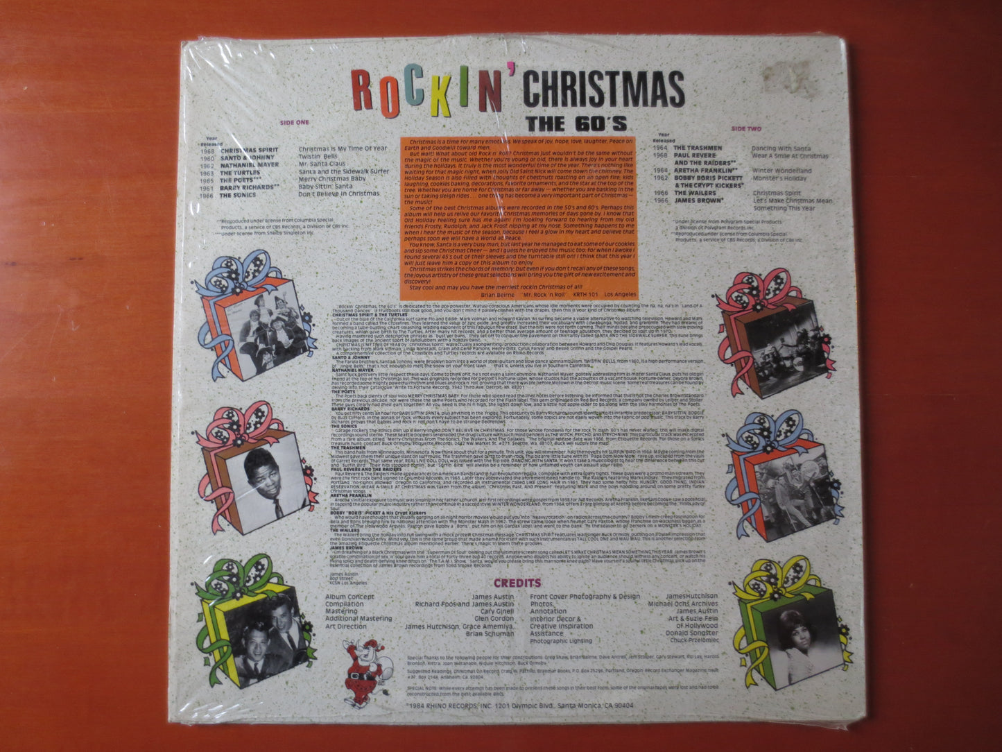 ROCKIN' CHRISTMAS, The 60's Album, CHRISTMAS Songs, Christmas Record, Christmas Vinyl, Christmas Lp, Christmas, 1984 Record