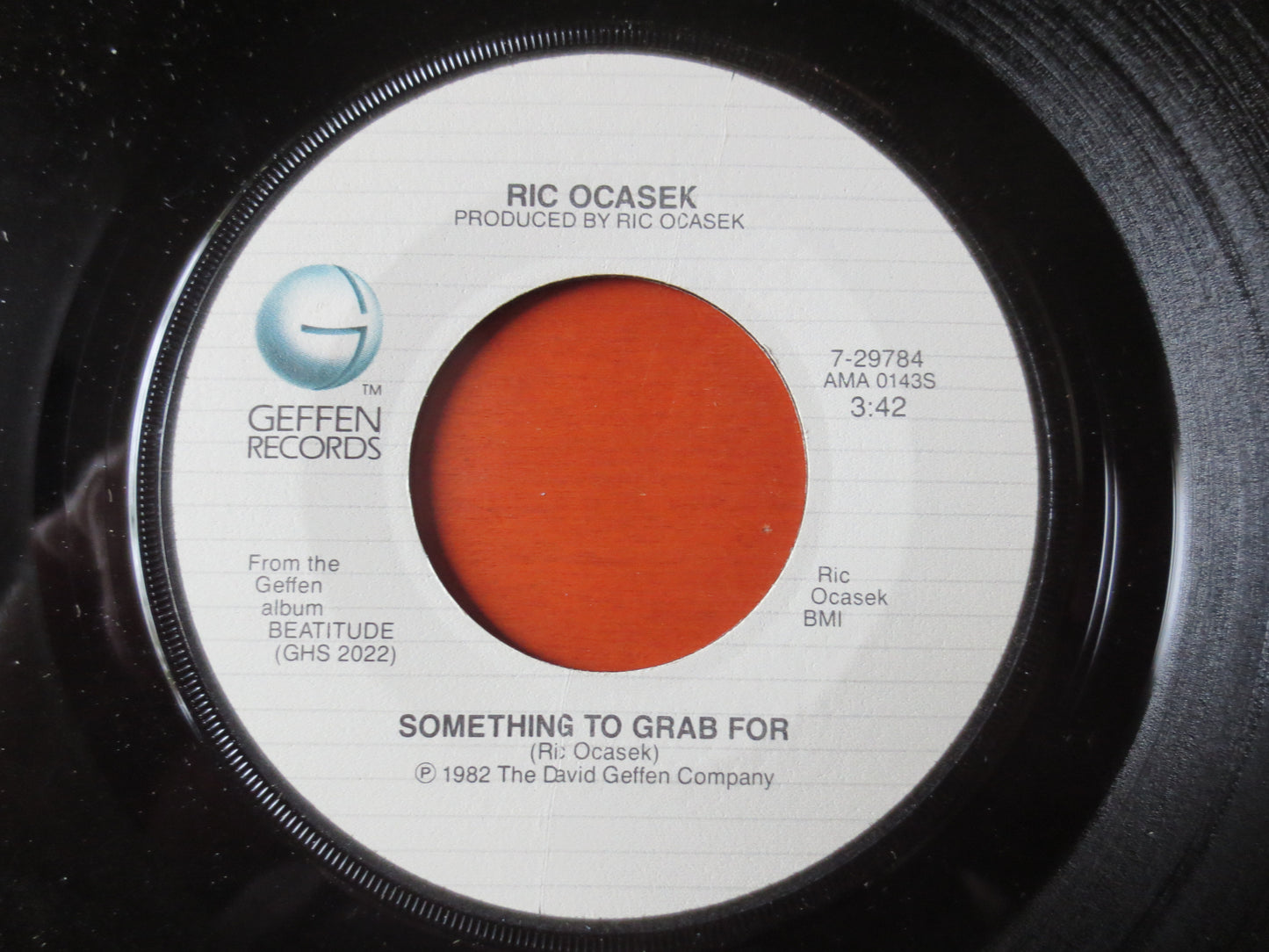 RIC OCASEK, Something to GRAB, 45 Rpm Records, Ric Ocasek Records, Ric Ocasek Albums, Ric Ocasek Vinyl, lps, 1982 Records