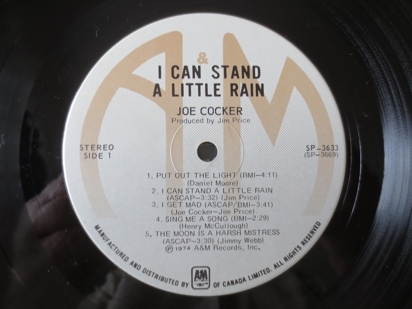 JOE COCKER, I Can Stand A Little Rain, Joe Cocker Record, Joe Cocker Album, Joe Cocker Lp, Classic Rock lp, 1974 Records