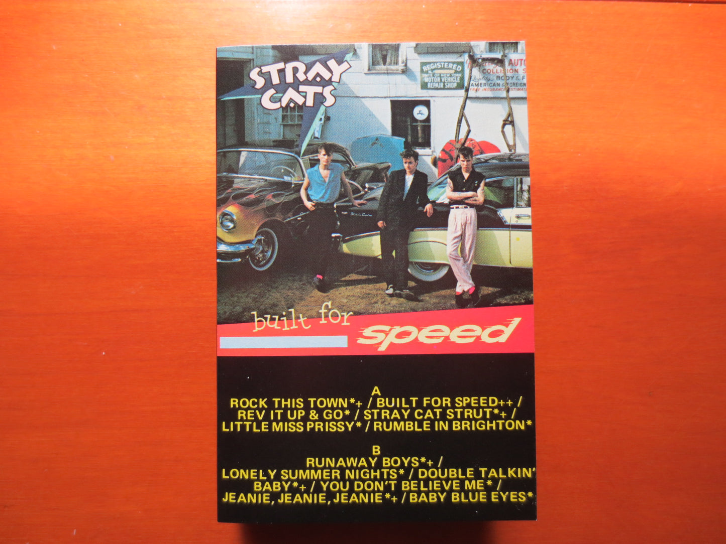 STRAY CATS Tape, Built For SPEED, Stray Cats Album, Stray Cats Music, Rock Tape Lp, Tape Cassette, Cassette, 1982 Cassette