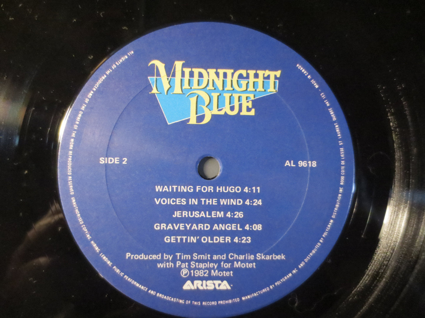 MIDNIGHT BLUE, Pop Records, Synth Vinyl, Midnight Blue Record, Midnight Blue Album, Midnight Blue Lp, Vinyl, 1982 Records