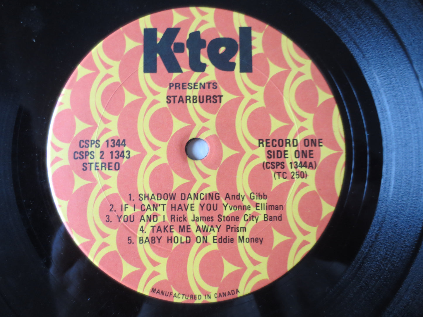 STARBURST, K-Tel RECORDS, Andy Gibb Lp, Prism Lp, JamesTaylor Lp, Records, Vinyl Records, K-Tel Lp, Vinyl Lp, 1978 Records