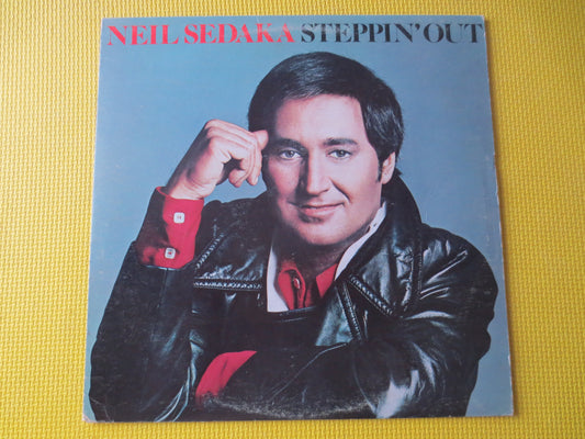 NEIL SEDAKA, STEPPIN' Out, Neil Sedaka Records, Neil Sedaka Album, Neil Sedaka Lp, Vinyl Record, Pop Music, 1976 Records