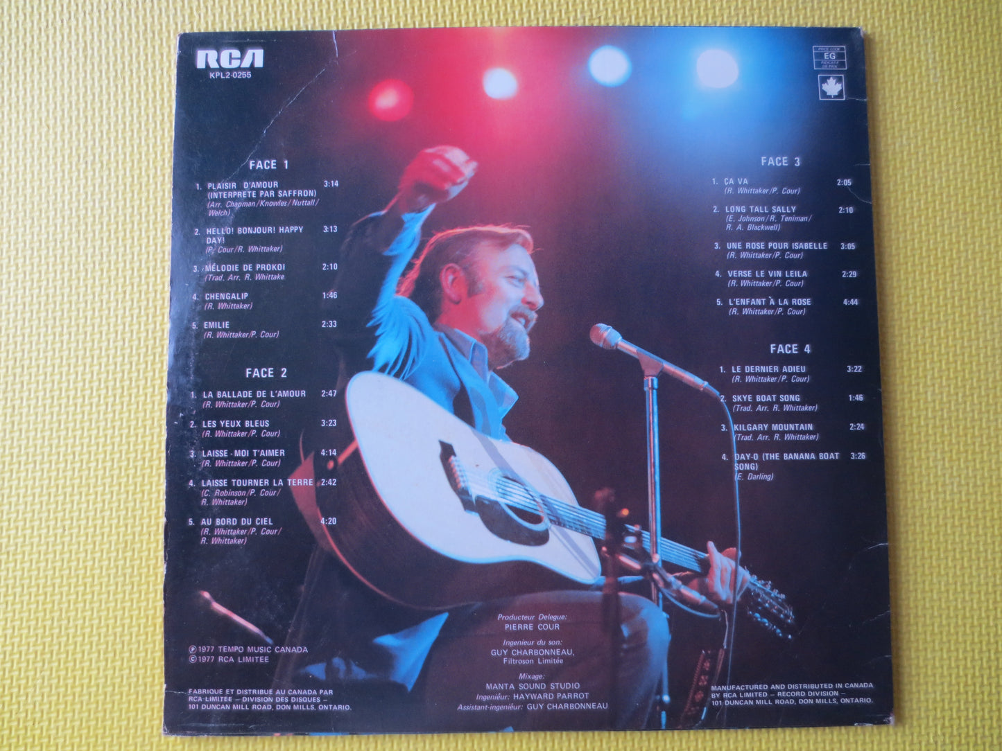 ROGER WHITTAKER, FRENCH, En SPECTACLE, 2 Records, Roger WHITTAKER Lp, Vintage Vinyl, Record Vinyl, Vinyl Record, Country Lps, 1977 Records