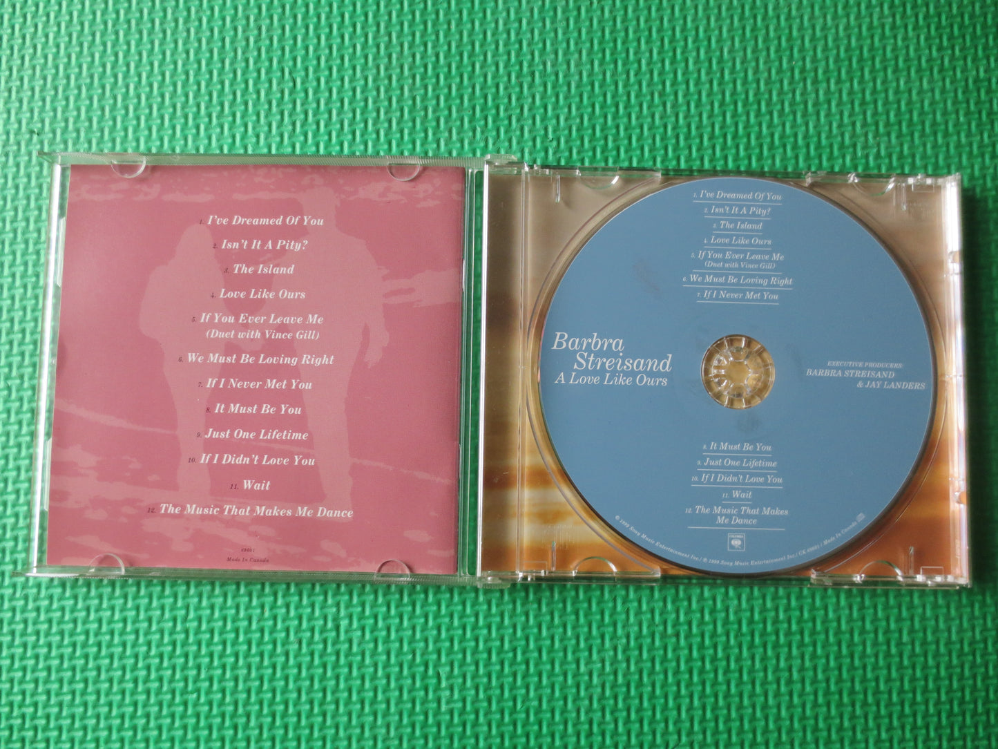 BARBRA STREISAND, A LOVE Like Ours, Cds, Vintage Cd, Barbra Streisand Cd, Compact Disc, Music Cd, Cd Music, 1999 Compact Disc