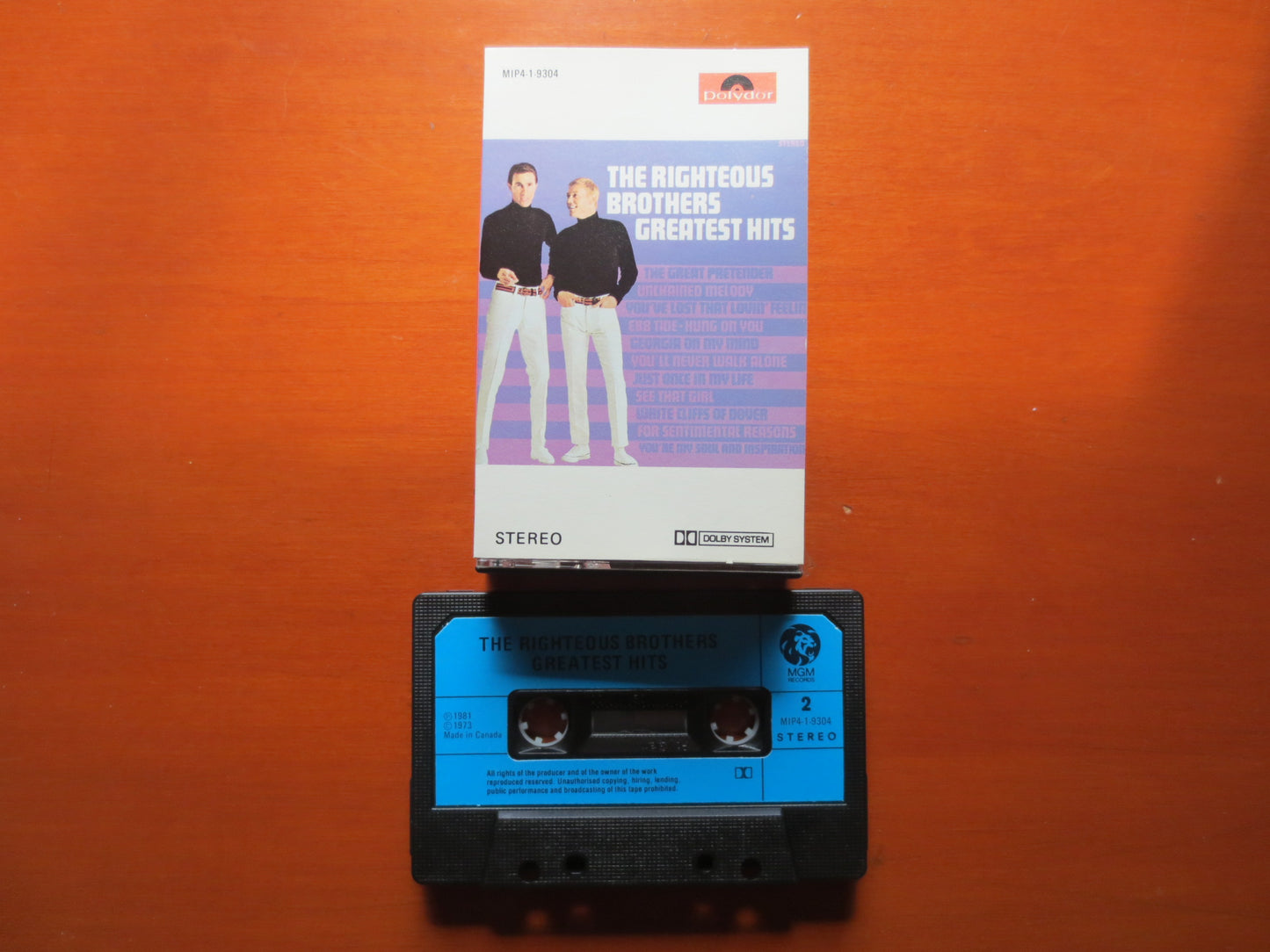 RIGHTEOUS BROTHERS, GREATEST Hits Tape, Pop Album, Pop Music, Pop Song, Pop Lp, Tape Cassette, Cassette, 1988 Cassette