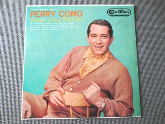 PERRY COMO, Album, DREAM Along With Me, Perry Como Record, Perry Como Vinyl, Vintage Vinyl, Perry Como Lp, Lps, 1957 Records