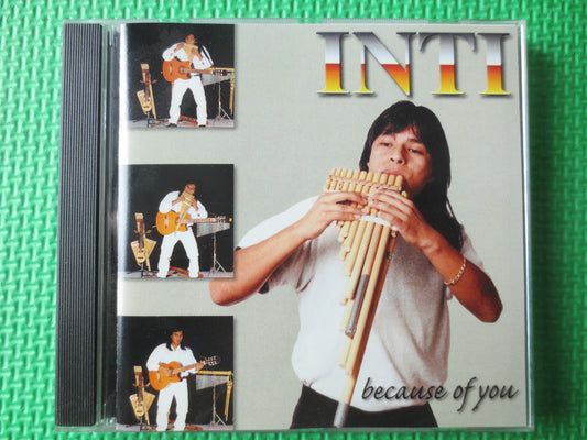 INTI, Because of You, INTI Cds, INTI Albums, Inti Lp, Vintage Compact Disc, Music Cd, Country Music Cd, Cds, 1999 Compact Disc