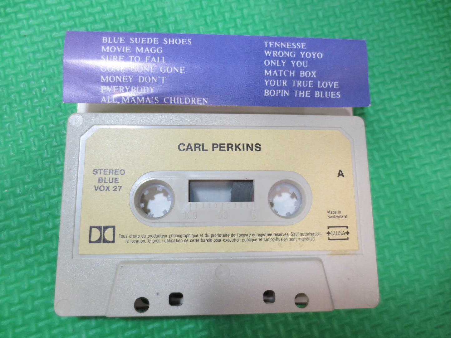 CARL PERKINS Tape, GREATEST Hits Tape, Carl Perkins Album, Carl Perkins Music, Tape Cassette, Rock Cassette, Pop Cassette