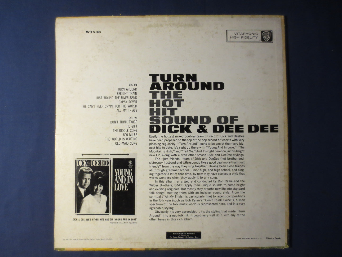 DICK and DEE DEE, Turn Around, Pop Records, Vintage Vinyl, Record Vinyl, Records, Vinyl Records, Vinyl Album, 1964 Records