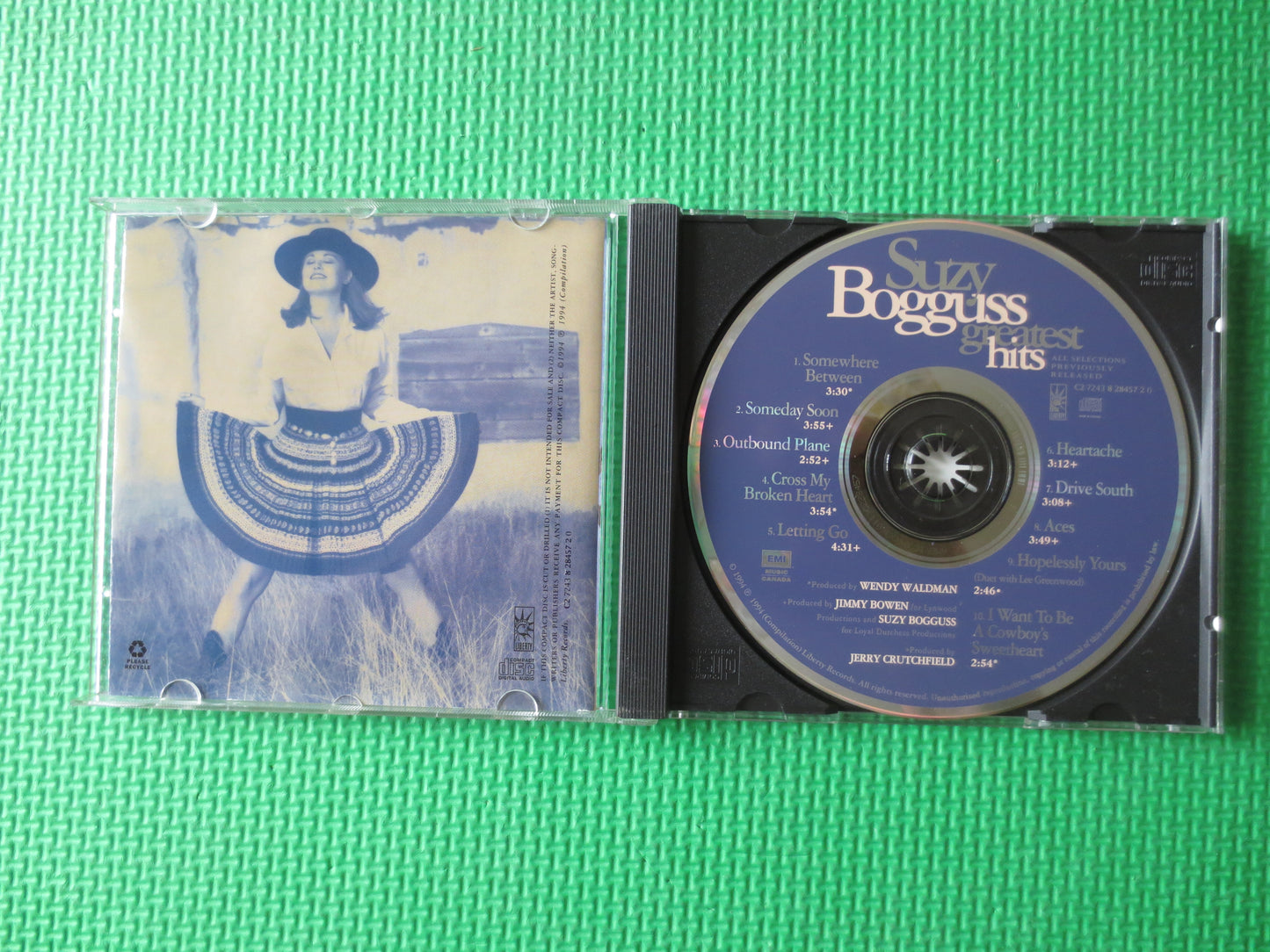 SUZY BOGGUSS, GREATEST Hits, Country Music Cd, Suzy Bogguss Cd, Music Cd, Country Cd, Suzy Bogguss lps, Cds, 1994 Compact Disc