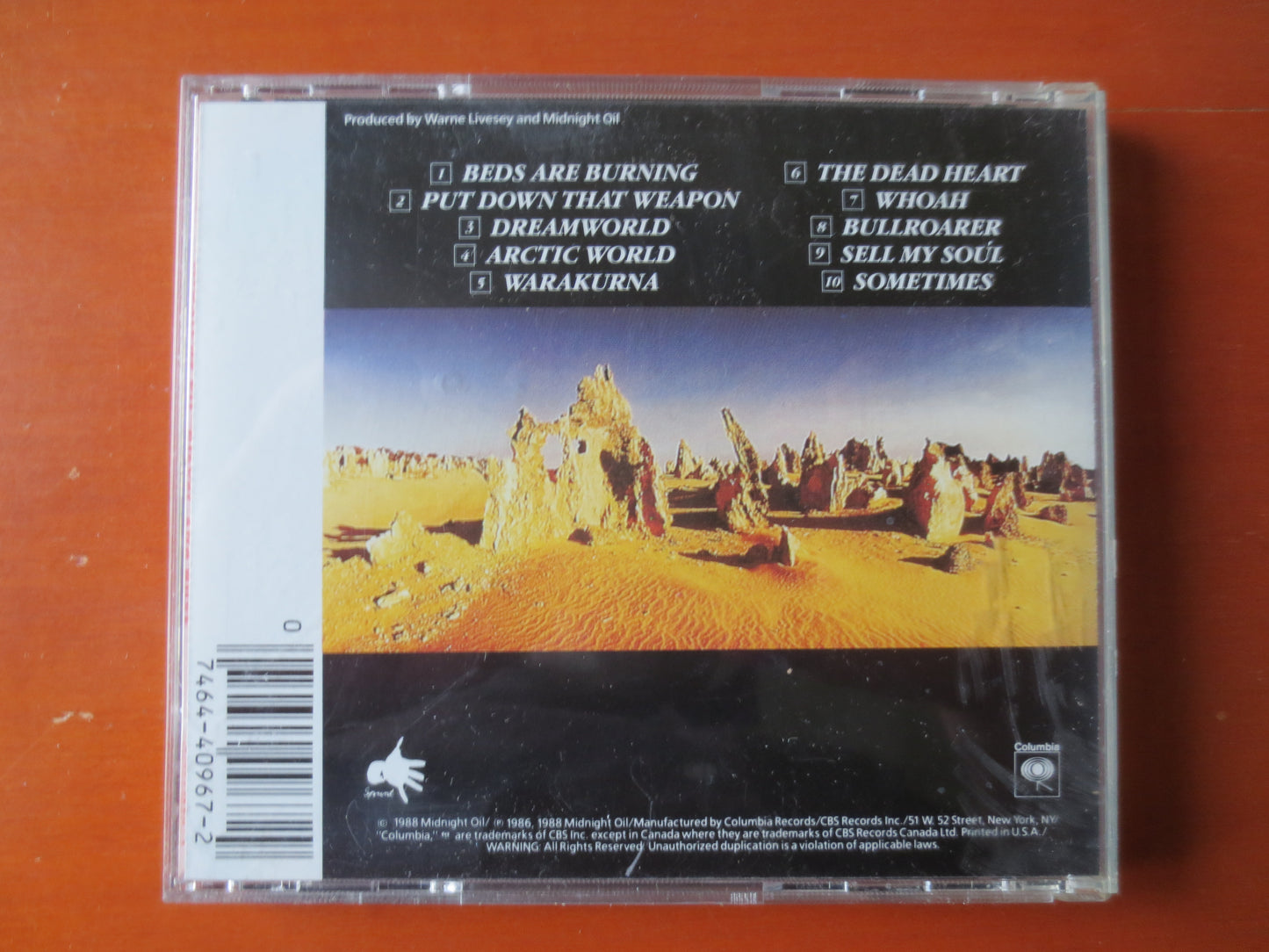 MIDNIGHT OIL, DIESEL and Dust, Midnight Oil Cd, Rock Music Cd, Music Cd, Rock Cd, Pop Cd, Pop Music Cd, Cds, 1988 Compact Disc