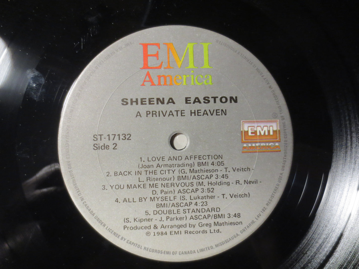 SHEENA EASTON, A Private Heaven, Sheena Easton Album, Sheena Easton Vinyl,  Sheena Easton Lp, Vinyl, 1982 Records