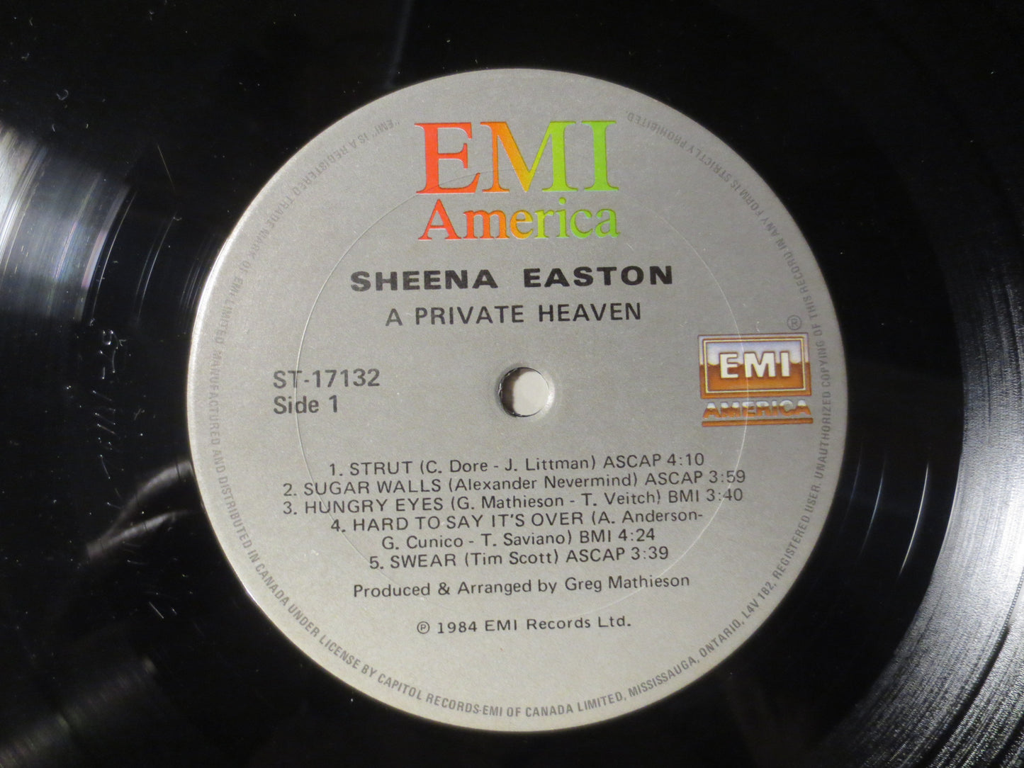 SHEENA EASTON, A Private Heaven, Sheena Easton Album, Sheena Easton Vinyl,  Sheena Easton Lp, Vinyl, 1982 Records