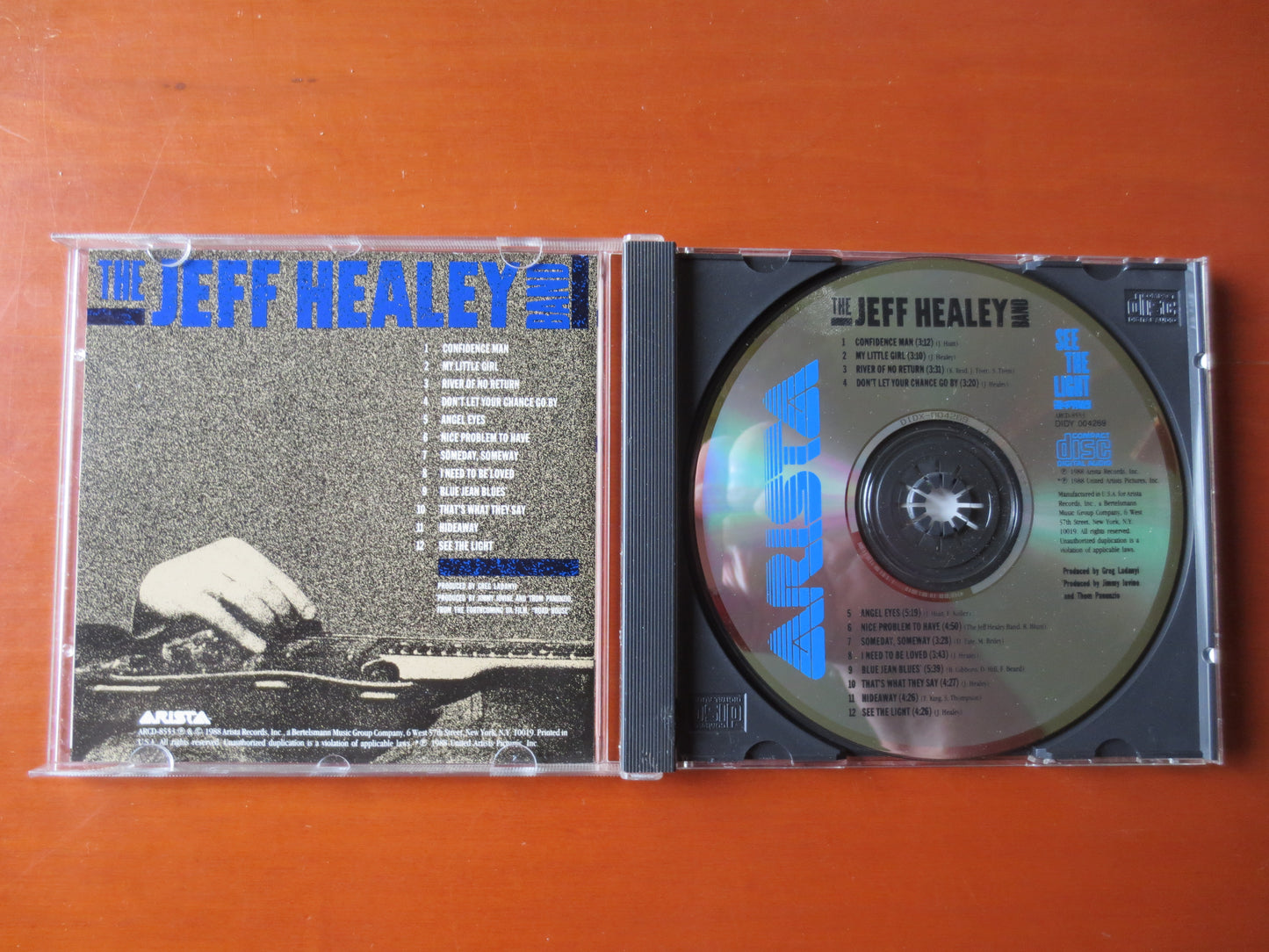 JEFF HEALEY, See the Light, JEFF Healey Music, Jeff Healey Song, Jeff Healey Cd, Rock Cd, Vintage Rock Cd, 1988 Compact Discs