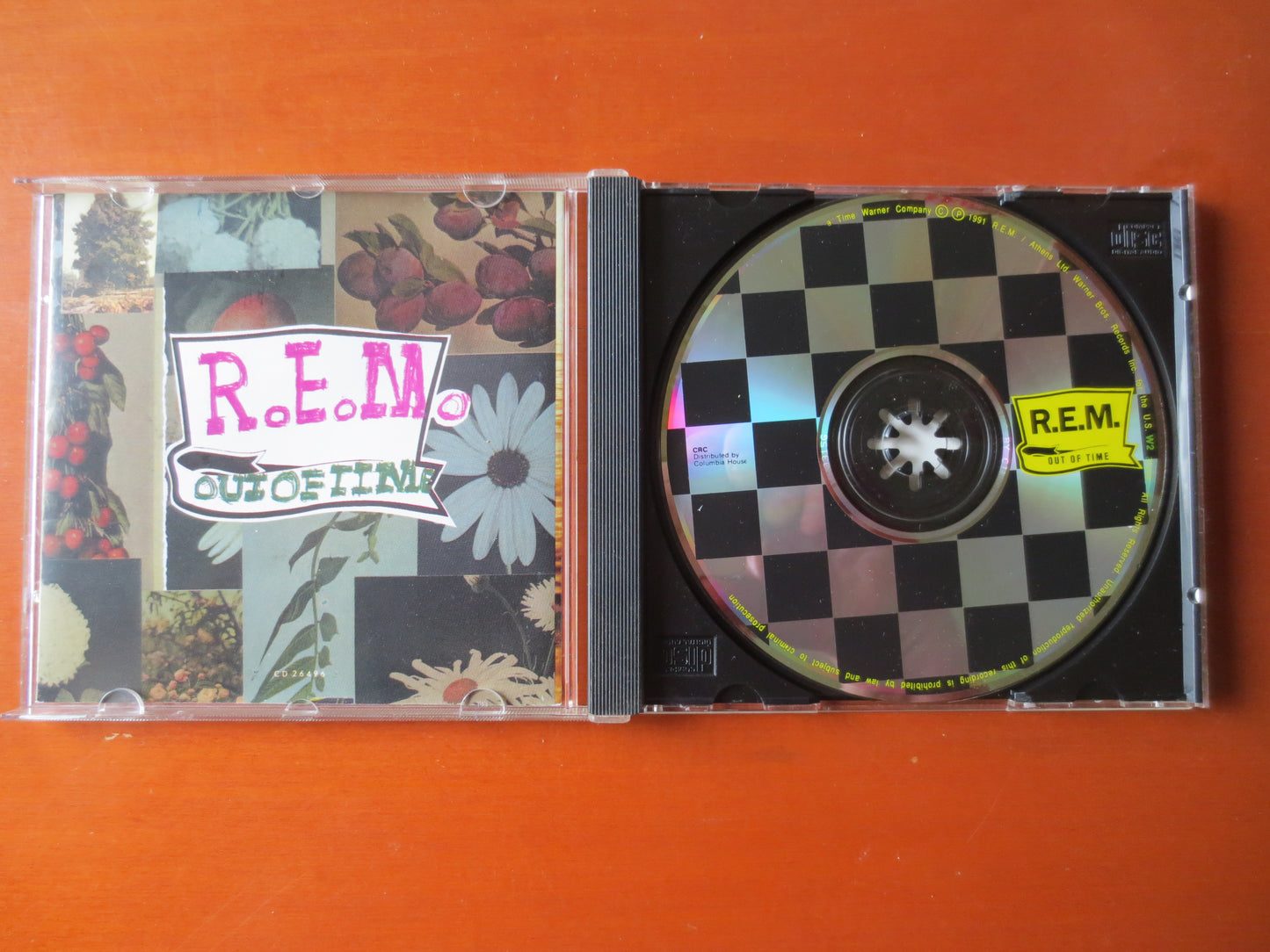 R.E.M., Out of TIME, R.E.M. Cd, R.E.M. Lp, Music Cd, Rock Music Cd, Pop Cd, R.E.M. Song, Rock, Pop Music Cd, 1991 Compact Disc