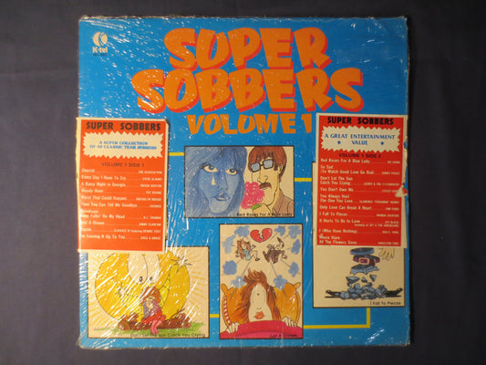 SUPER SOBBERS, Volume 1, K-Tel RECORDS, Vintage Vinyl, Record Vinyl, Records, Vinyl Records, K-Tel Lp, Vinyl, 1983 Records