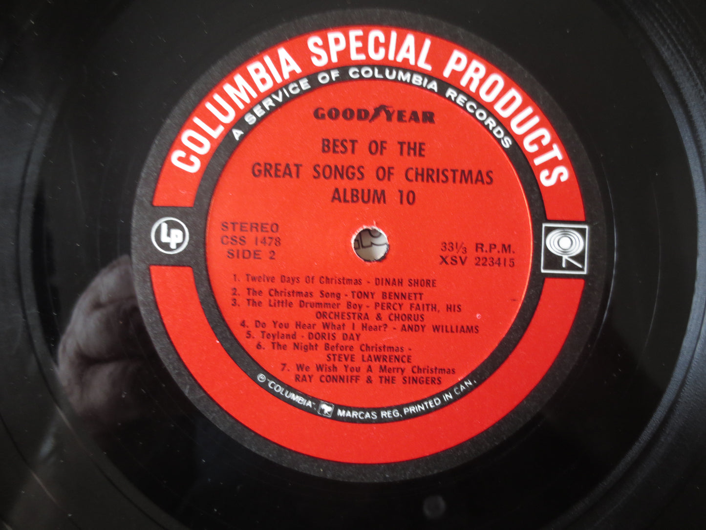 GREAT SONGS of CHRISTMAS, Album 10, Christmas Songs, Christmas Record, Christmas Vinyl, Christmas Lp, Lps, 1970 Records