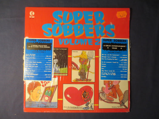 SUPER SOBBERS, Volume 2, K-Tel RECORDS, Vintage Vinyl, Record Vinyl, Records, Vinyl Records, K-Tel Lp, Vinyl, 1983 Records