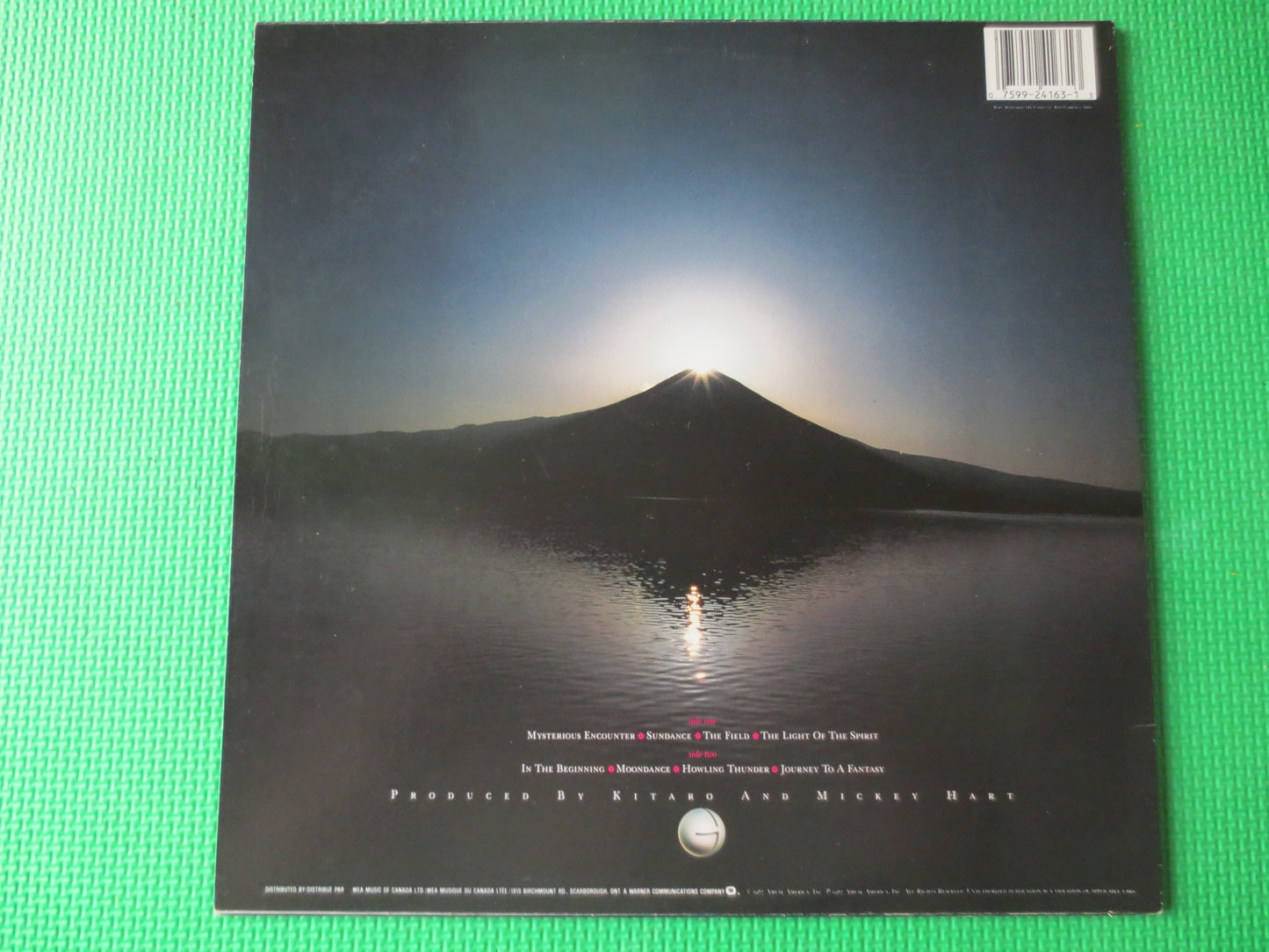 KITARO, The LIGHT of the SPIRIT, Kitaro Records, Kitaro Albums, Kitaro lps, Electronic Pop Lps, Vinyl Record, 1987 Records