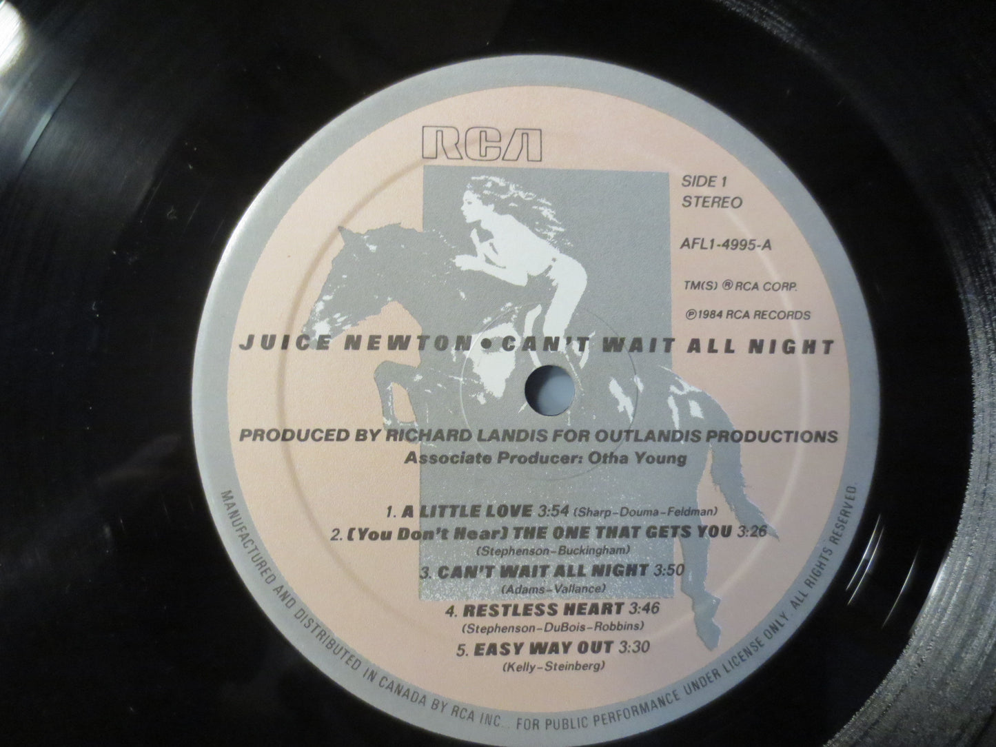 JUICE NEWTON, Can't Wait All Night, Juice Newton Record, Juice Newton Album, Vinyl Records, Pop Records, Lps, 1984 Records