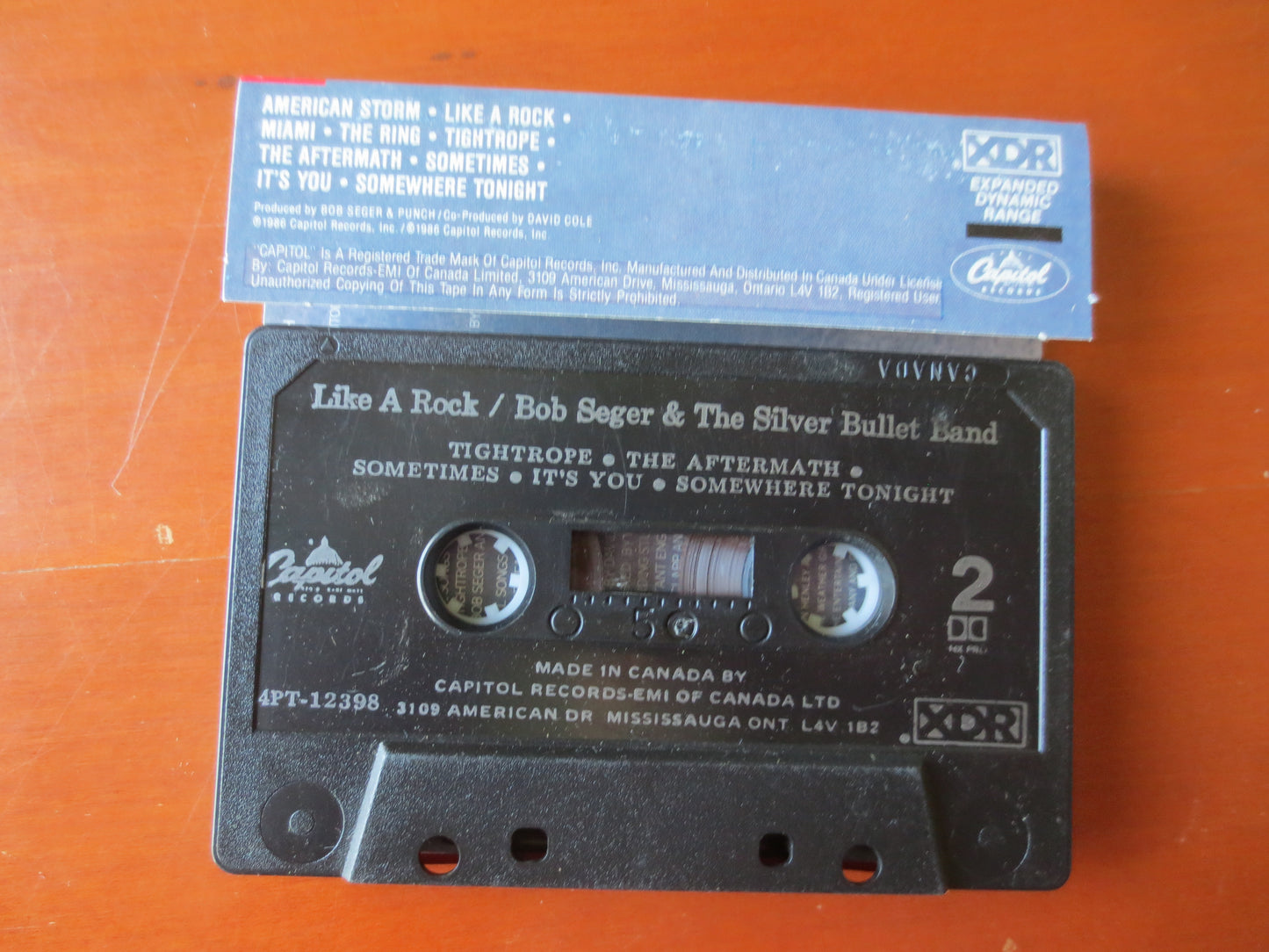 BOB SEGER, LIKE a Rock, Bob Seger Tape, Bob Seger Album, Bob Seger Cassette, Tape Cassette, Tapes, Cassette, Rock Cassette