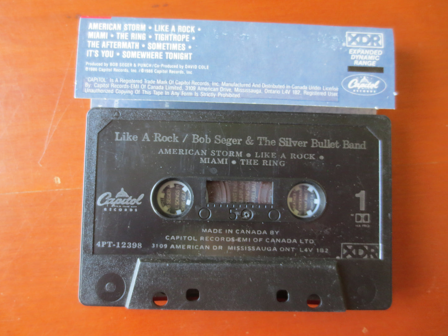 BOB SEGER, LIKE a Rock, Bob Seger Tape, Bob Seger Album, Bob Seger Cassette, Tape Cassette, Tapes, Cassette, Rock Cassette