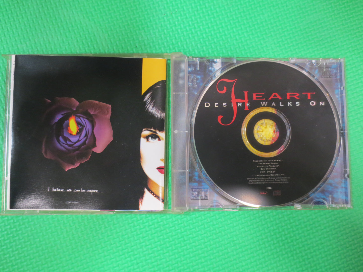 HEART, DESIRE Walks On, HEART Cd, Heart Compact Disc, Heart Album,  Heart Lp, Rock Cd, Classic Rock Cd, 1993 Compact Discs