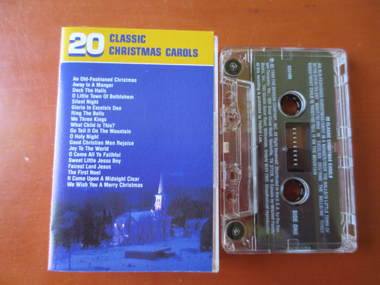 CHRISTMAS, CHRISTMAS Tape, 20 Classic CHRISTMAS Carols, Christmas Album, Christmas Cassette, Music Tapes, Music Cassette