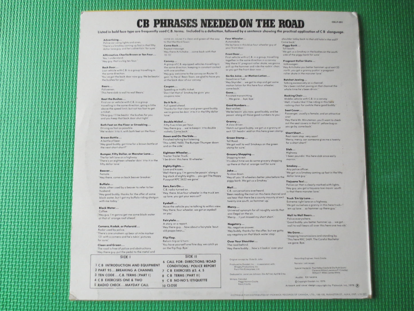 CB RADIO, How to use a Cb, NOVELTY Album, Cb Radio Record, Novelty Record, Cb Radio Album, Cb Radio Lp, lps, 1976 Records