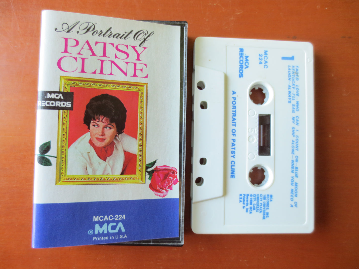 PATSY CLINE Tape, A PORTRAIT of, Tape, Patsy Cline Album, Patsy Cline Music, Tape Cassette, Country Cassette, 1971 Cassette